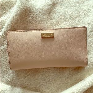 KATE SPADE  Saffiano Leather Wallet in Light Pink